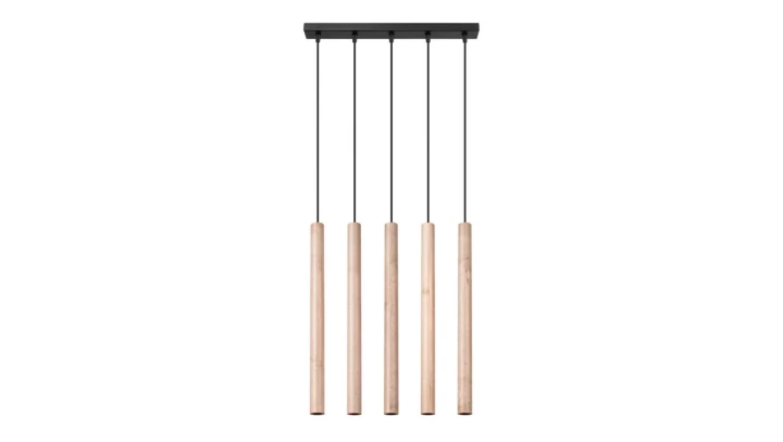 Lampa wisząca PASTELO 5L drewno