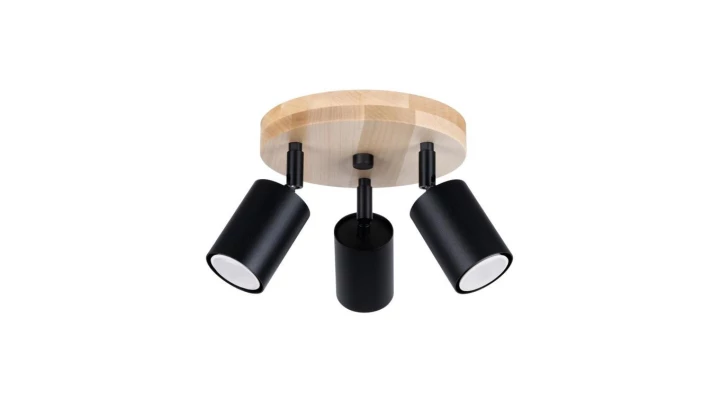 Plafon VERDO 3P czarny