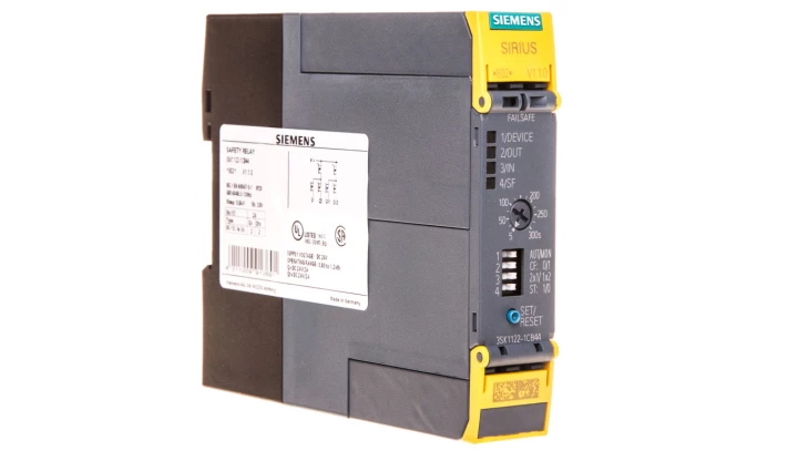 Przekaźnik bezpieczeństwa 5-300s 4 wyjścia tranzystorowe 24V DC SIRIUS 3SK1122-1CB44