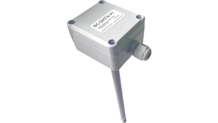 SC-DHTS Przetwornik wilgotności i temperatury 0-10V, 2-10V, 4-20mA, 0-20mA, 0-5V, RS485 Modbus RTU