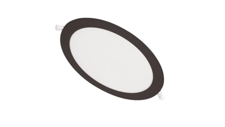 DOWNLIGHT podtynkowy OKRĄG 118x7 6W 4000K 360lm Czarny