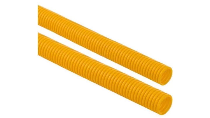 Rura osłonowa karbowana, bezhalogenowa, polipropylen 32/26 żółta /opak. = 50m/