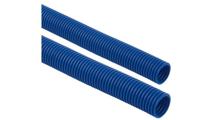 Rura osłonowa karbowana, bezhalogenowa, polipropylen 40/34 niebieska /opak. = 25m/