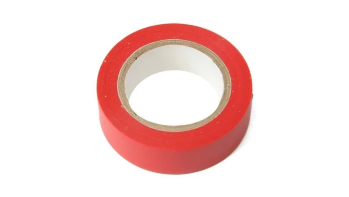 Taśma izolacyjna PVC czerwona 0,13 x 19mm x 25m / 25221