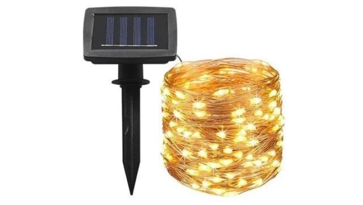 Girlanda solarna ogrodowa, łańcuch o długości 11,9m / 100 x LED 230V IP44