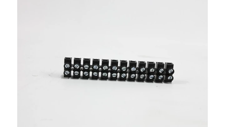 Złączka listwa zaciskowa 12-torowa 10,00 mm2 czarna / 18409