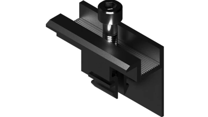 Klema końcowa 30mm Dł: 50mm czarny na KLIK