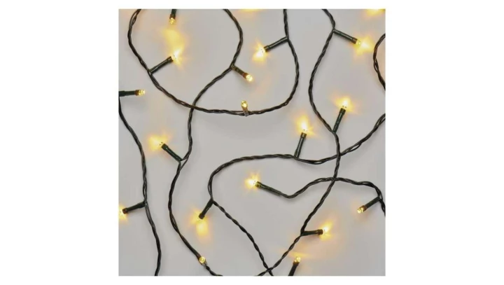 Lampki choinkowe 180 LED 18m, ciepła biel, zielony przewód, 8 programów, IP44 D4AW07