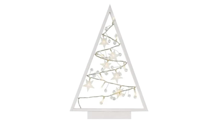 Dekoracje - 15 LED choinka 40 cm 2x AA, ciepła biel, IP20, timer DCWW27