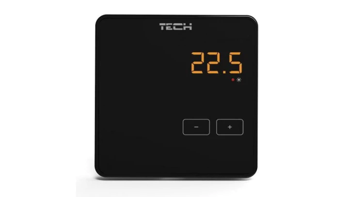 TECH R-8z Regulator pokojowy bezprzewodowy kolor czarny