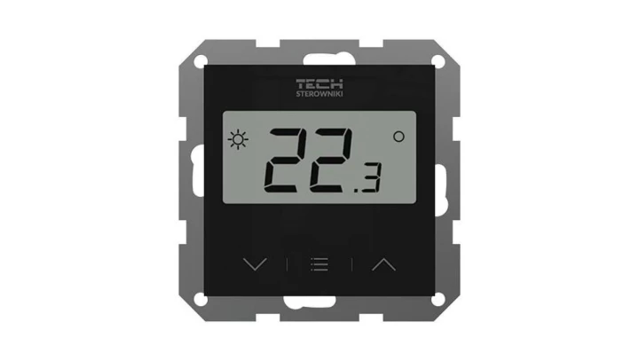 SINUM F-8z Regulator pokojowy bezprzewodowy kolor czarny