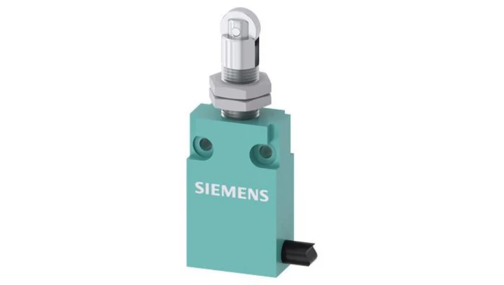 Wyłącznik pozycyjny kompaktowy metal 30mm 1Z 1R migowe trzpień z rolką mocowanie centralne z przewodem dł 2m IP67 3SE5413-0CD21