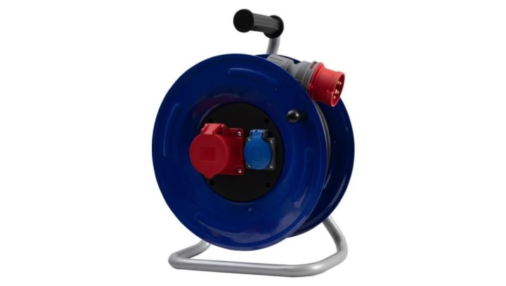 Przedłużacz siłowy na bębnie metalowym GRANDE-320 16/5, 230V, wt.16/5 OPD 5x2,5 /25m/