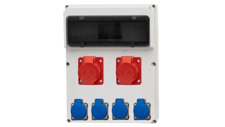 Rozdzielnica FEMO 13M - gniazda 2x16A 5p, 4x230V /13 modułów/