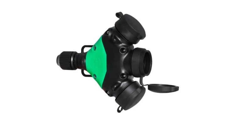 Rozgałęźnik gumowy 3x230V SCHUKO 16A IP44