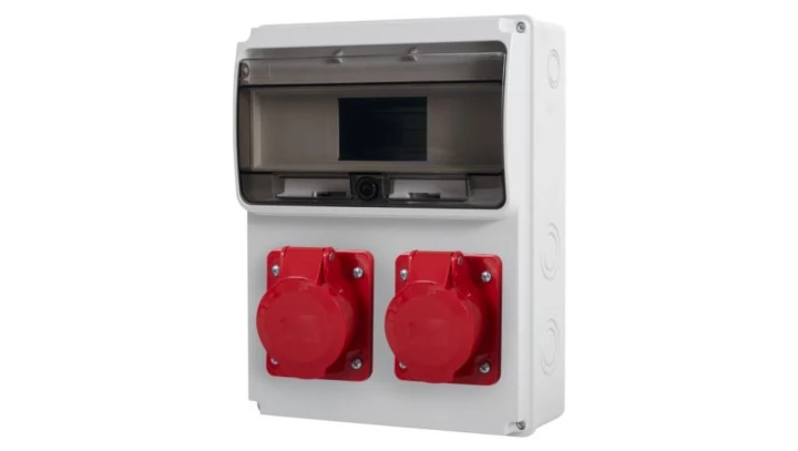 Rozdzielnica ULISSE 11M - gniazda 2x32A 5p /11 modułów/