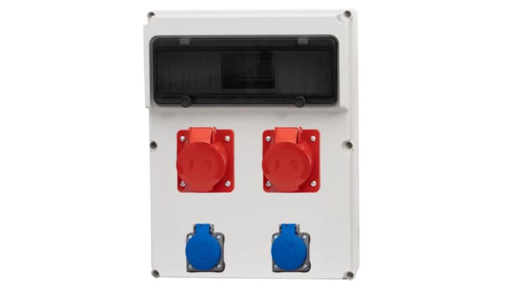 Rozdzielnica FEMO 13M - gniazda 2x16A 5p, 2x230V /13 modułów/
