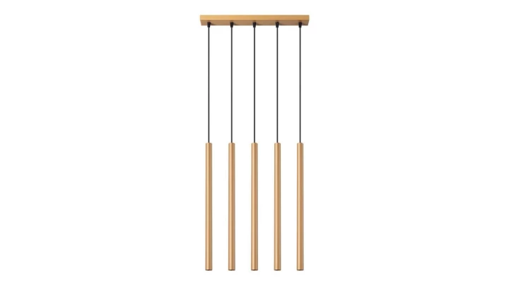 Lampa wisząca PASTELO 5L złota