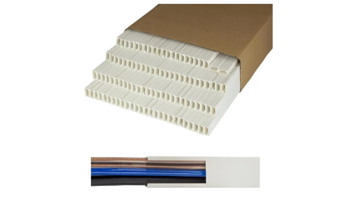 Listwa elektroinstalacyjna kanał kablowy STANDARD BKK 20x10mm korytko z pokrywą KARTON=200m (100szt)