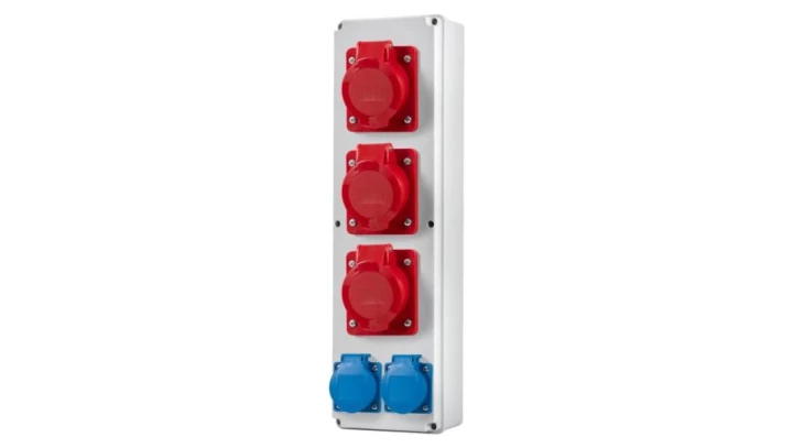 Rozdzielnia VERTICAL B - gniazda 2x16A 5p, 32A 5p, 2x230V
