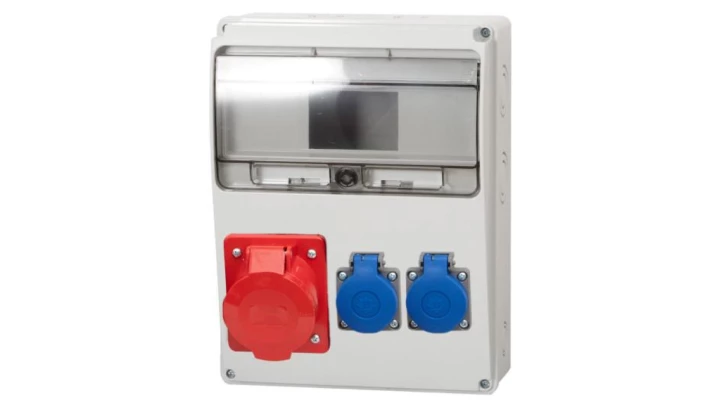 Rozdzielnica budowlana MEDIOLAN 1x5P 16A 2x2P+Z 11 modułów ITALINE ITA00126 ELIT50536