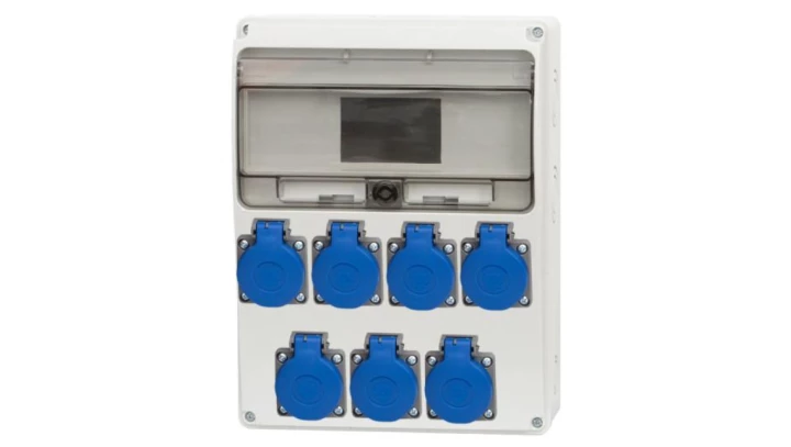 Rozdzielnica LAGO 11M - gniazda 7x230V /11 modułów/