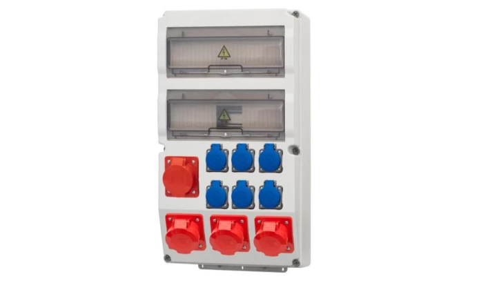 Rozdzielnica CAJA 26M - gniazda 2x16/5, 2x32/5, 6x230V IP44