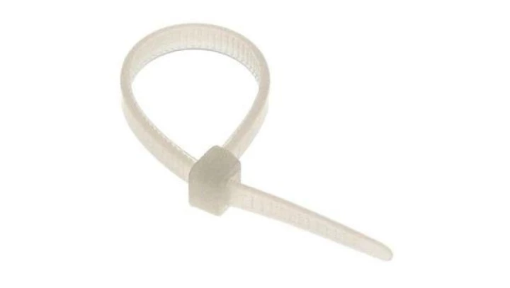 Taśma kablowa 100/2,5 biała /op. 100 szt./