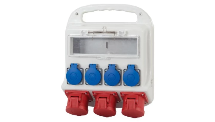 Rozdzielnica FORTE 11M - gniazda 16A 5p, 2x32A 5p, 4x230V /11 modułów/