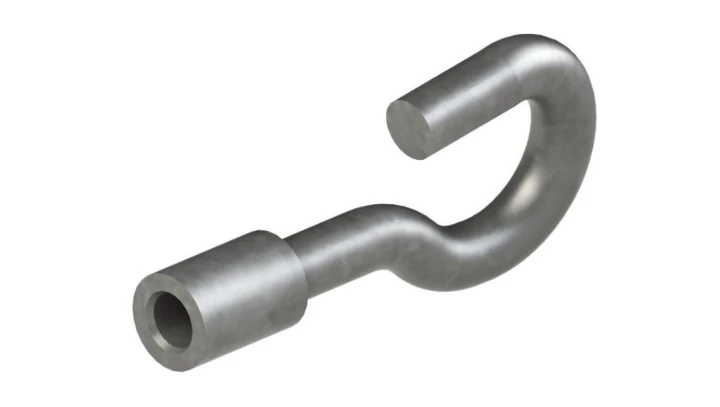 Hak nakrętkowy do zamocowania uchwytu odciągowego lub przelotowego, M20 (S3061)