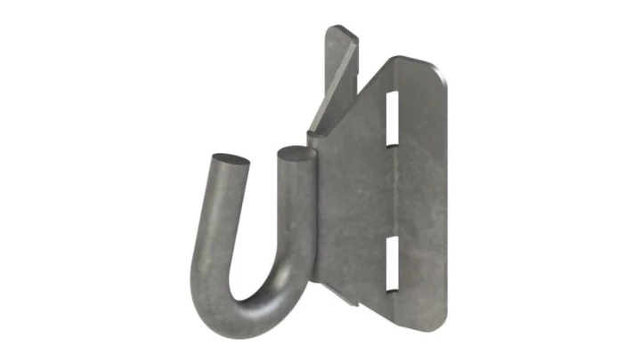 Zawiesie do zawieszania osprzętu na słupach okrągłych nie posiadających otworów, do mocowania taśmą stalową, d=20mm (S0660)