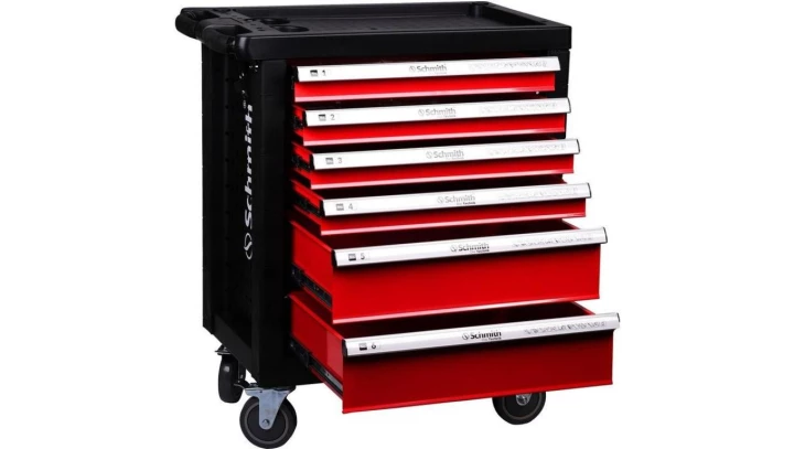 Szafka warsztatowa wózek narzędziowy 6 szuflad organizer na kółkach Schmith