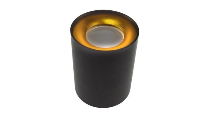 Oprawa sufitowa Cyro Gold+Black stała okrągła alum