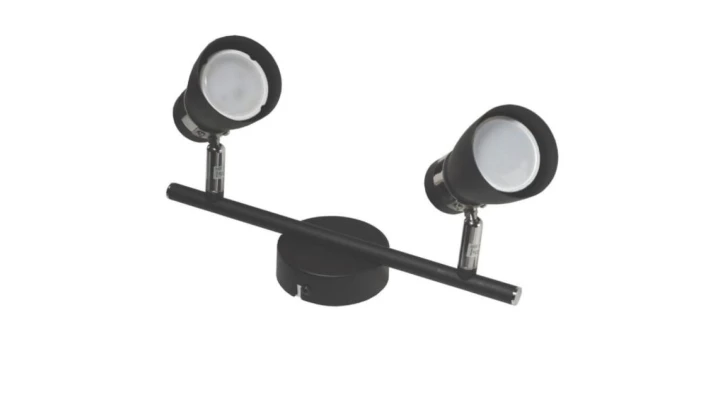 Lampa spotlight Dez 2xGU10 czarna