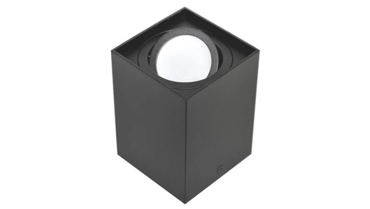 Oprawa sufitowa Corona Black ruchoma prostokąt alu