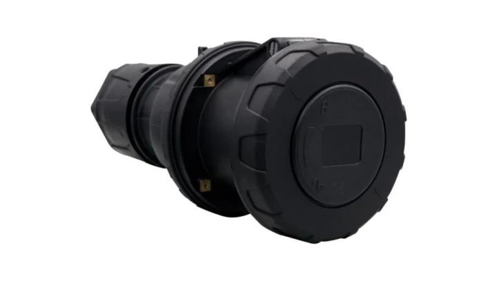 Gniazdo siłowe przenośne 63A 5p 380V-415V /FE/ IP67 czarne