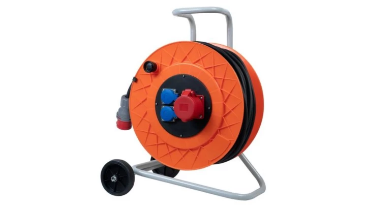 Przedłużacz na bębnie plastikowym GOLIA-420 NK 32A 5p, 2x230V, OPD 5x4 /30m/