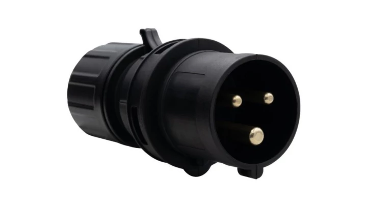 Wtyczka przemysłowa - przenośna 16A 3p 200V-250V /FE/ IP44 czarna