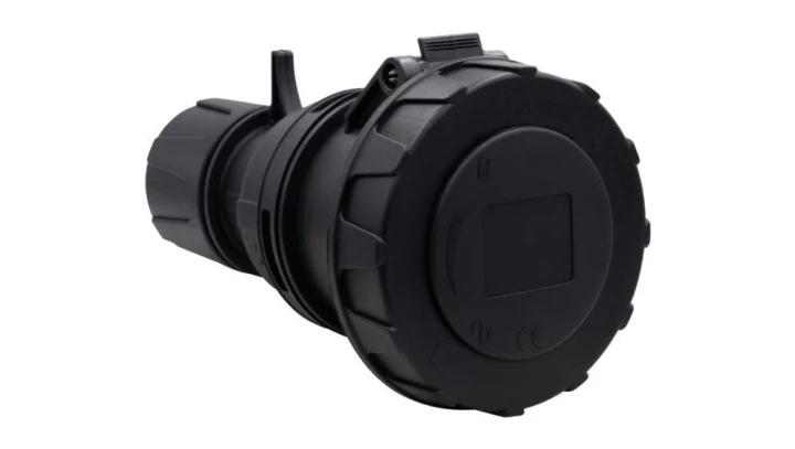 Gniazdo przemysłowe-przenośne 32A 3p 200V-250V /FE/ IP67 czarne