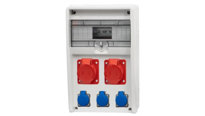 Rozdzielnica ULISSE 12M - gniazda 2x16A 5p, 3x230V /12 modułów/