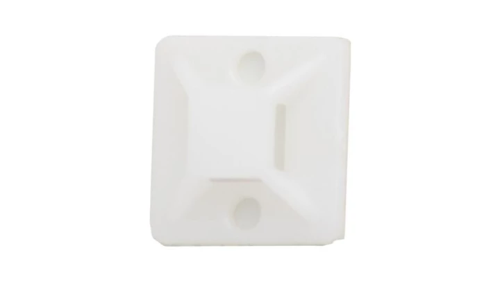 Element mocujący opaski 25x25 mm biały - op. 50szt.