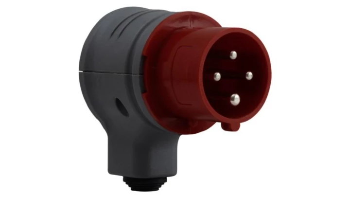 Wtyczka kątowa obrotowa 16A 4p IP44 /FE/