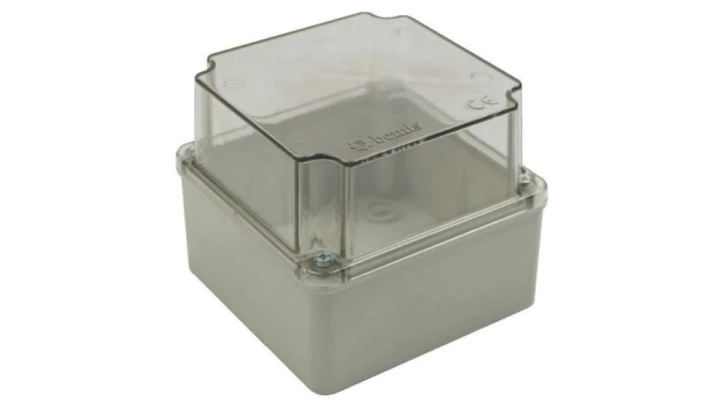 Puszka BS 120x120x100 pokrywa przeźroczysta IP66