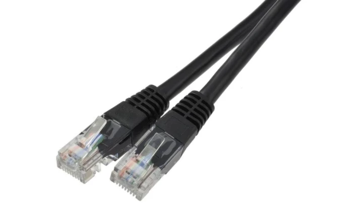 Patchcord UTP kat.6 kabel sieciowy LAN 2x RJ45 linka czarny 3m