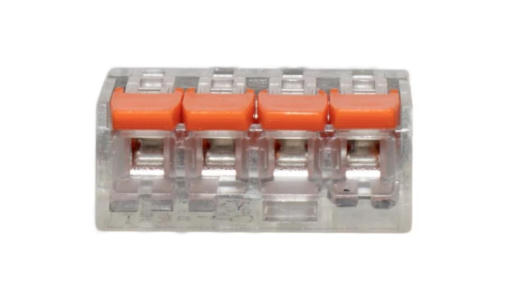 F-ELEKTRO Szybkozłączka uniwersalna 4x0,14-4mm² transparentna F2.0277 1szt.