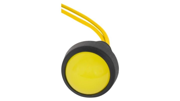 Kontrolka diodowa fi 20mm, 24V żółta/yellow