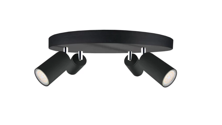 Spot nowoczesny 4x GU10 EYE BLACK