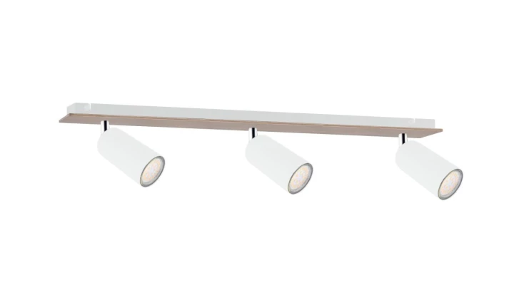 Spot nowoczesny 3xGU10 EYE WHITE WOOD