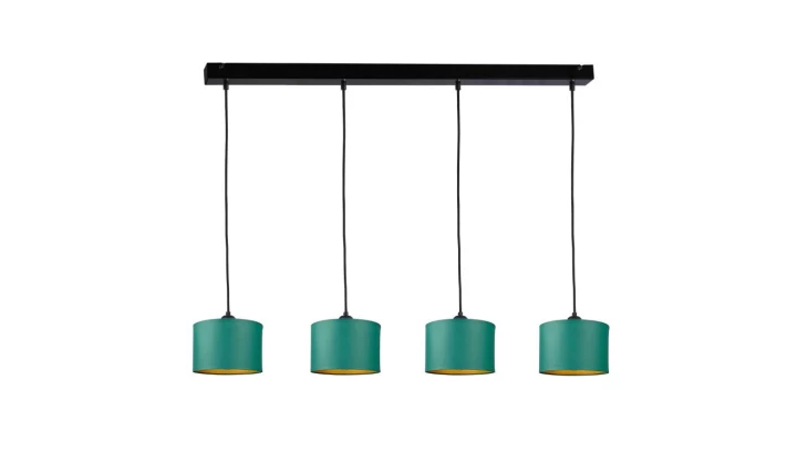 Lampa wisząca nowoczesna abażur 4xE27 FLOW GREEN