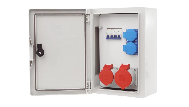 ROZDZIELNIA ELEKTRYCZNA ROZDZIELNICA BUDOWLANA SKRZYNKA ABS 32A 16A RSZ4-112C011